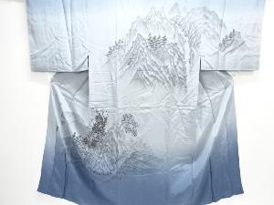 アンティーク　山水模様男物長襦袢